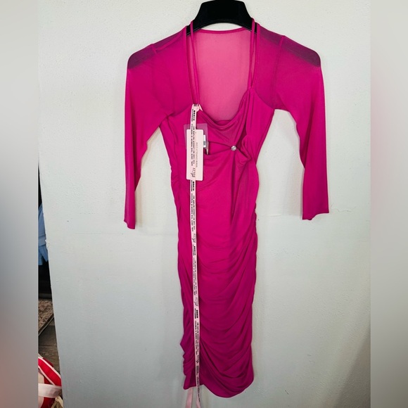INFINITE LOVE
Cut Out Midi Dress in Pink - Picture 5 of 13